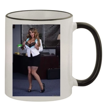 Holly Halston 11oz Colored Rim & Handle Mug