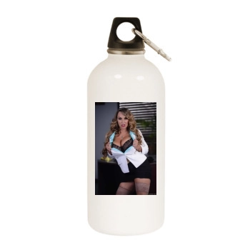 Holly Halston White Water Bottle With Carabiner