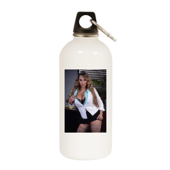 Holly Halston White Water Bottle With Carabiner