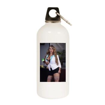 Holly Halston White Water Bottle With Carabiner