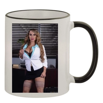 Holly Halston 11oz Colored Rim & Handle Mug