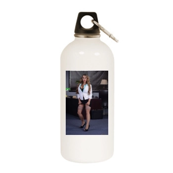 Holly Halston White Water Bottle With Carabiner