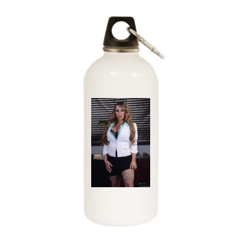 Holly Halston White Water Bottle With Carabiner