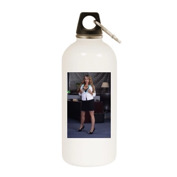 Holly Halston White Water Bottle With Carabiner