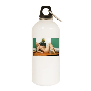 Holly Halston White Water Bottle With Carabiner