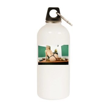 Holly Halston White Water Bottle With Carabiner