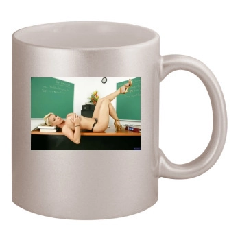 Holly Halston 11oz Metallic Silver Mug