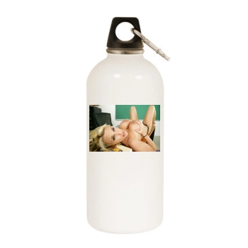 Holly Halston White Water Bottle With Carabiner