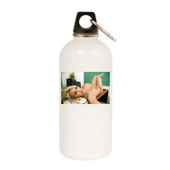 Holly Halston White Water Bottle With Carabiner