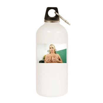 Holly Halston White Water Bottle With Carabiner