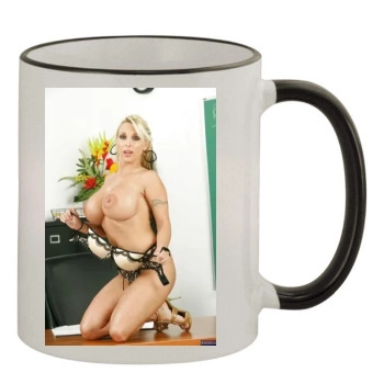 Holly Halston 11oz Colored Rim & Handle Mug