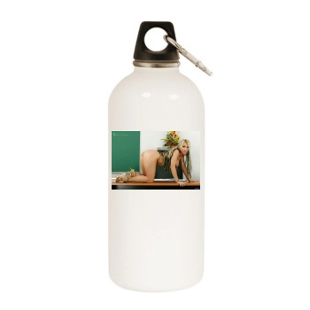 Holly Halston White Water Bottle With Carabiner