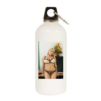 Holly Halston White Water Bottle With Carabiner