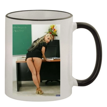 Holly Halston 11oz Colored Rim & Handle Mug