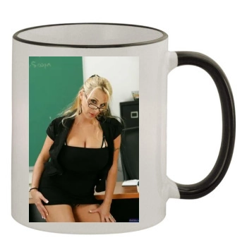 Holly Halston 11oz Colored Rim & Handle Mug