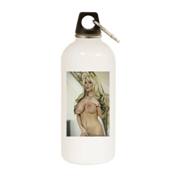 Holly Halston White Water Bottle With Carabiner