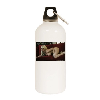 Holly Halston White Water Bottle With Carabiner