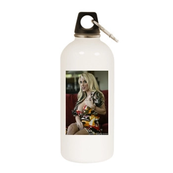 Holly Halston White Water Bottle With Carabiner