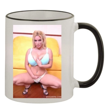 Holly Halston 11oz Colored Rim & Handle Mug