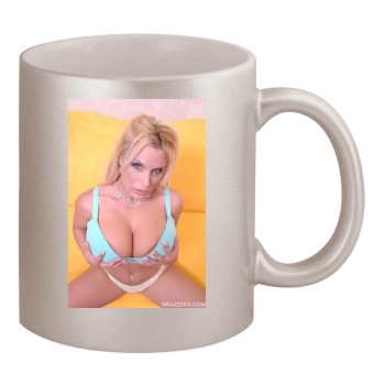 Holly Halston 11oz Metallic Silver Mug