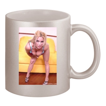 Holly Halston 11oz Metallic Silver Mug