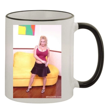 Holly Halston 11oz Colored Rim & Handle Mug