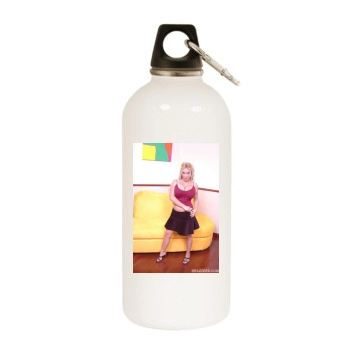 Holly Halston White Water Bottle With Carabiner