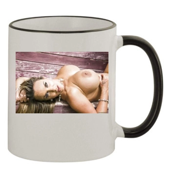 Holly Halston 11oz Colored Rim & Handle Mug