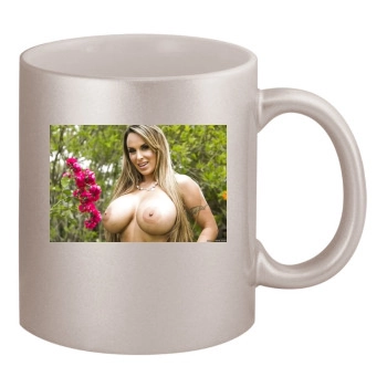 Holly Halston 11oz Metallic Silver Mug