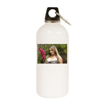 Holly Halston White Water Bottle With Carabiner