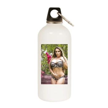 Holly Halston White Water Bottle With Carabiner