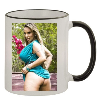 Holly Halston 11oz Colored Rim & Handle Mug