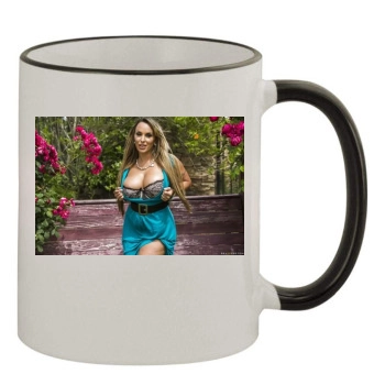 Holly Halston 11oz Colored Rim & Handle Mug