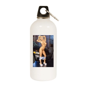 Holly Halston White Water Bottle With Carabiner