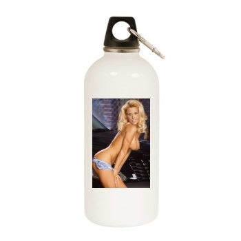 Holly Halston White Water Bottle With Carabiner