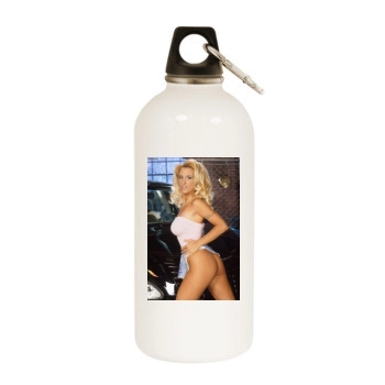 Holly Halston White Water Bottle With Carabiner