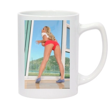 Holly Halston 14oz White Statesman Mug