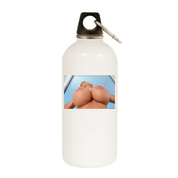 Holly Halston White Water Bottle With Carabiner