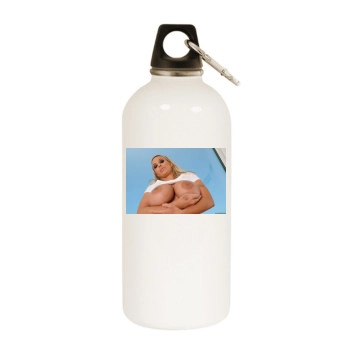 Holly Halston White Water Bottle With Carabiner