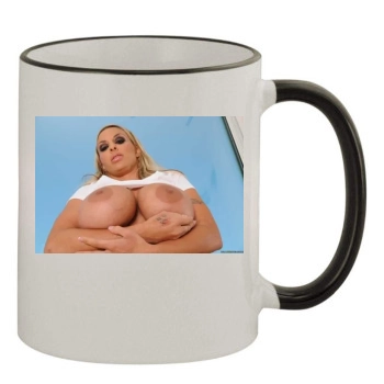 Holly Halston 11oz Colored Rim & Handle Mug