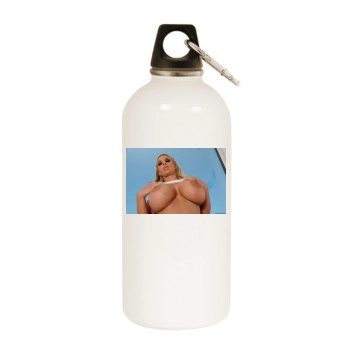 Holly Halston White Water Bottle With Carabiner