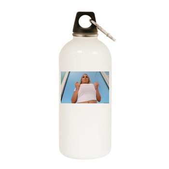 Holly Halston White Water Bottle With Carabiner