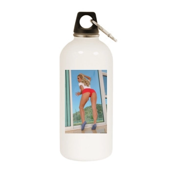 Holly Halston White Water Bottle With Carabiner