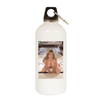 Holly Halston White Water Bottle With Carabiner