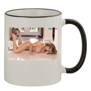 Holly Halston 11oz Colored Rim & Handle Mug