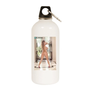 Holly Halston White Water Bottle With Carabiner