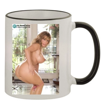 Holly Halston 11oz Colored Rim & Handle Mug