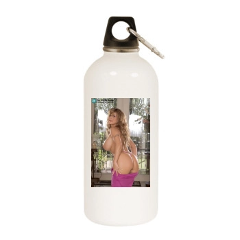 Holly Halston White Water Bottle With Carabiner