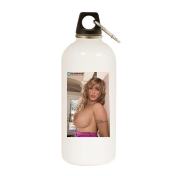 Holly Halston White Water Bottle With Carabiner