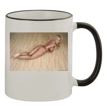 Holly Halston 11oz Colored Rim & Handle Mug